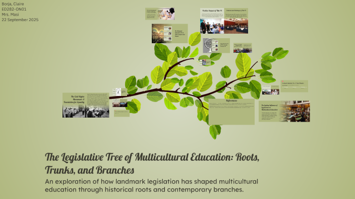 Tree With Multicultural Roots The Legislative Tree of Multicultural Education: Roots, Trunks, and ...