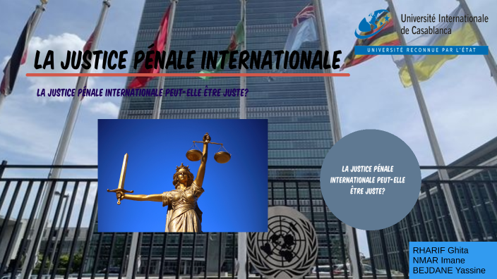 la justice penale international by Imane Nmar