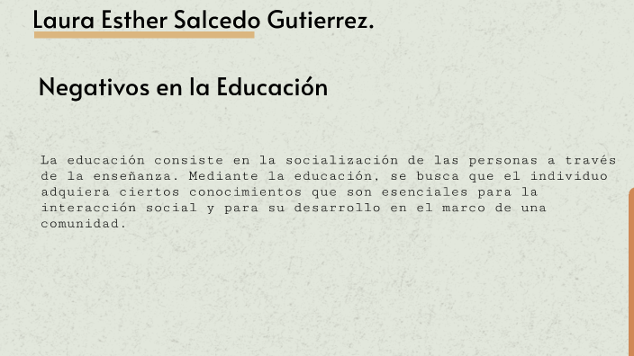 5 Aspectos Negativos De La Educación prezi.com