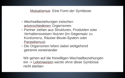 Mutualismus by Timo Lange on Prezi