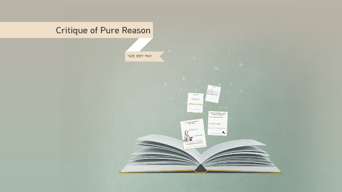 Critique Of Pure Reason By On Prezi