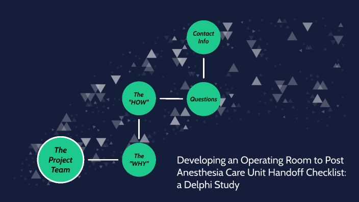 OR to PACU Handoff: A Delphi Study by Junelle Jones