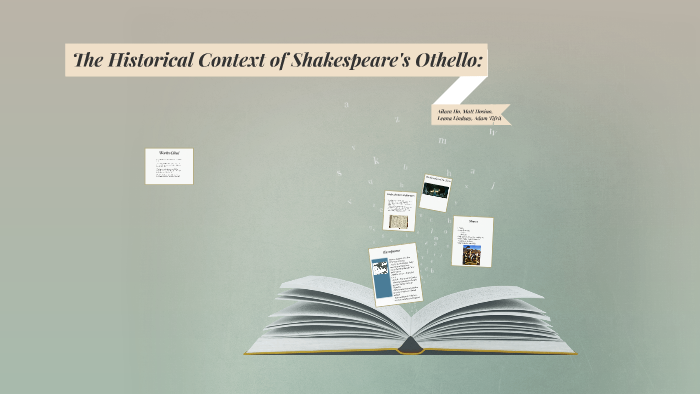 historical context of othello in shakespeare's time