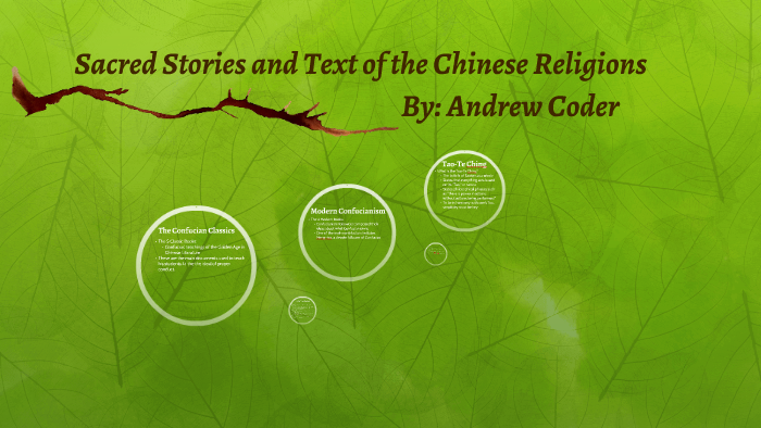 Sacred Stories and Text of the Chinese Religions by Andrew Coder on Prezi