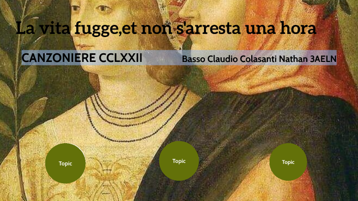 La vita fugge,et non s'arresta una hora by CLAUDIO BASSO on Prezi