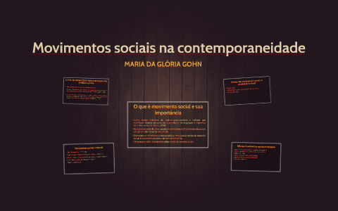 Movimentos Sociais Na Contemporaneidade By Antônio Lorenzzi On Prezi