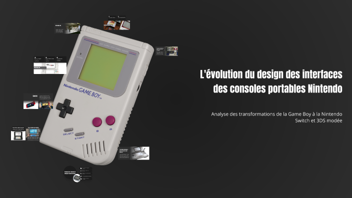 L'évolution du design des interfaces des consoles portables Nintendo by ...