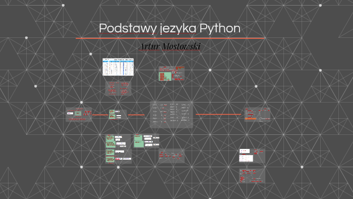 Podstawy Jezyka Python By Artur Mostowski