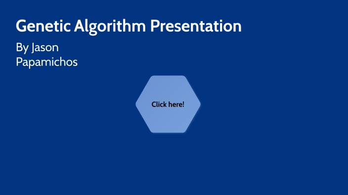 genetic algorithm master thesis