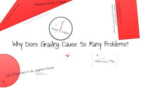 Grading Issues Why grading causes so many problems. by Jamie Sanborn on Prezi