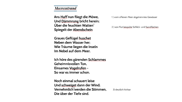 Wie Geht Das Gedicht Der Schimmelreiter prezi.com