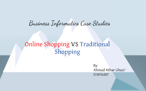 compare and contrast online shopping vs traditional shopping essay