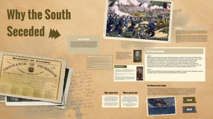 Seceded Why the South Seceded by Elijah Daily on Prezi