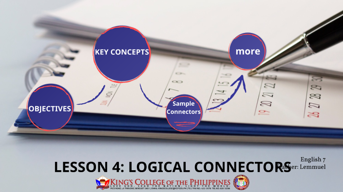 LESSON 4: LOGICAL CONNECTORS by Lemmuel Obra on Prezi