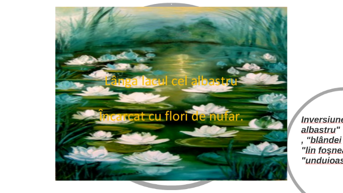 Lacul De Mihai Eminescu Figuri De Stil Lacul De Mihai Eminescu Figuri De Stil