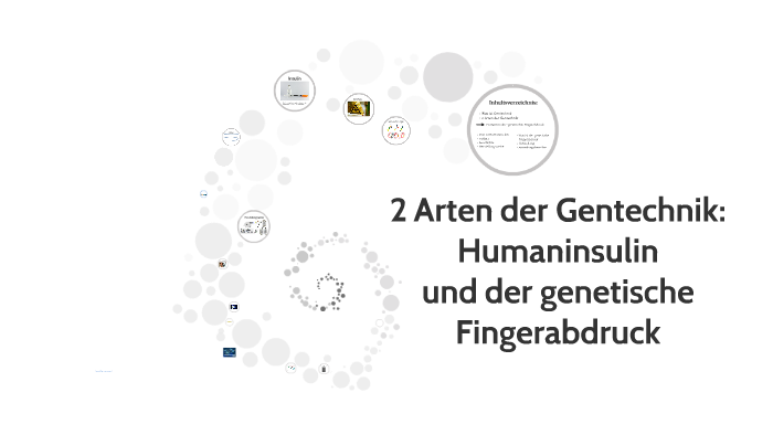 Gentechnik Humaninsulin Und Genetischer Fingerabdruck By Jonas Brumm