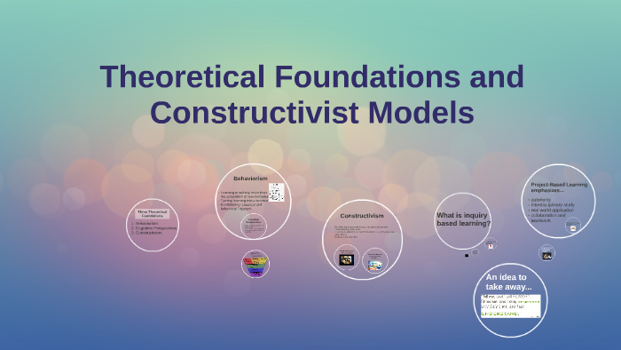 Theoretical Foundations And Constructivist Models By Sydney Larivey On ...