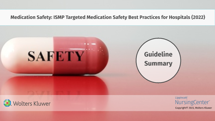 ISMP Medication Safety 2022 By Myrna Schnur On Prezi