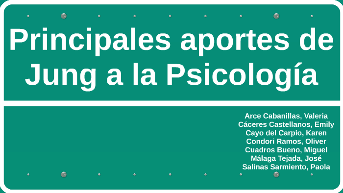 Principales Aportes De Jung A La Psicología By José Málaga Tejada On Prezi 0920