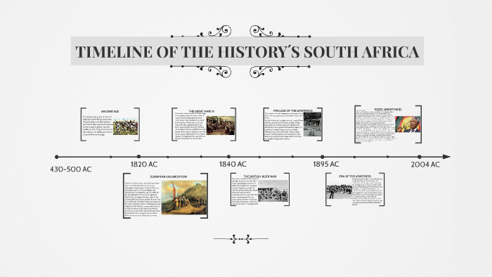 the history of south african