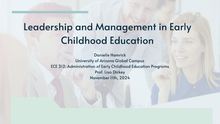 Leadership and Management in Early Childhood Education by Danielle ...