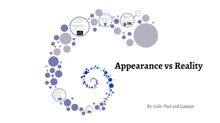 appearance vs reality experiment