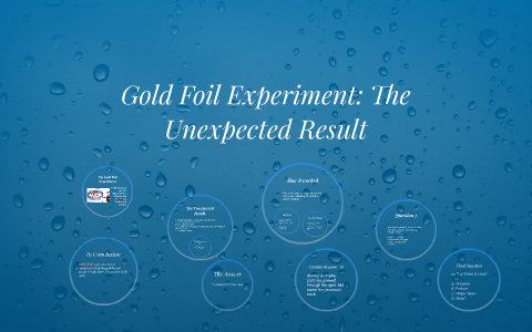 gold foil experiment date