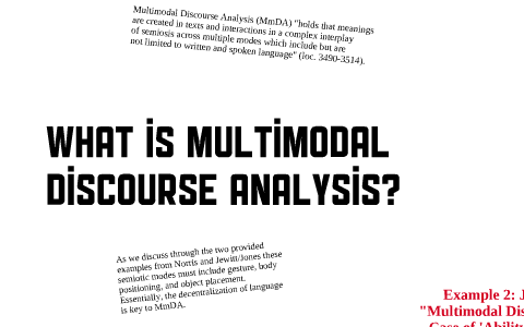 literature review on multimodal discourse analysis