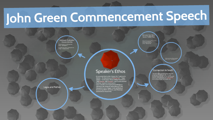 rhetorical analysis john green's commencement speech