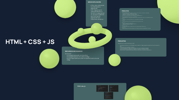 HTML + CSS + JSS by Renata Dattoli on Prezi