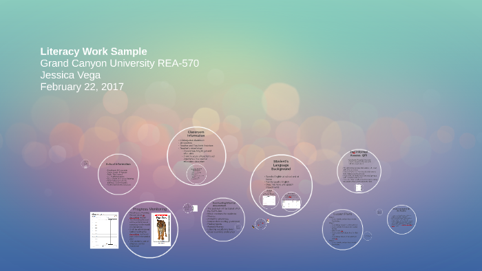Literacy Work Sample by Jessica Vega on Prezi