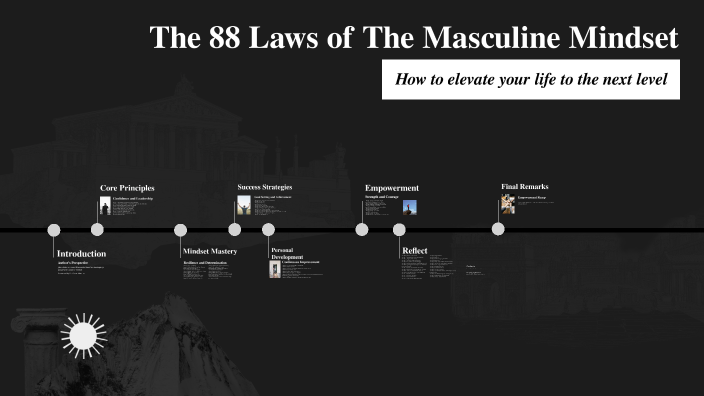 The 88 Laws Of Masculine Mindset By Oscar Morales On Prezi