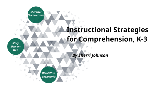 Instructional Strategies for Comprehension K-3 by Sherri Johnson on Prezi