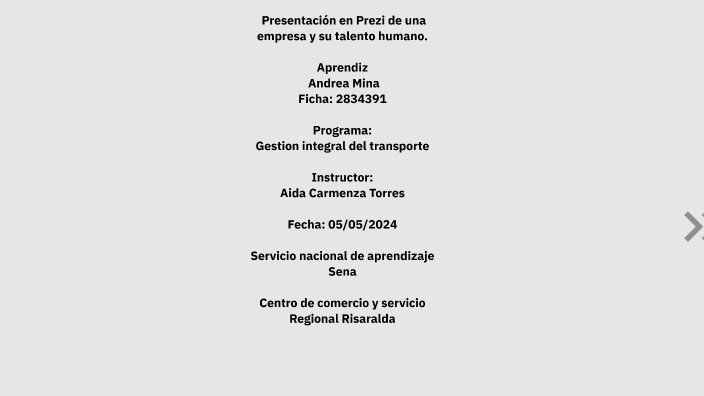 Presentación En Prezi De Una Empresa Y Su Talento Humano By Jared Y