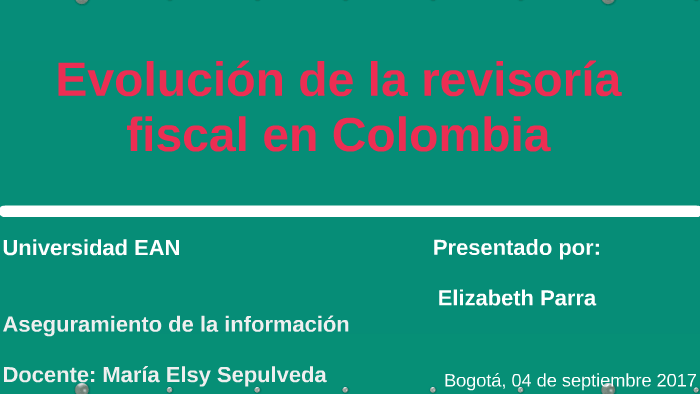 Evolución De La Revisoría Fiscal En Colombia By Elizabeth Parra On Prezi