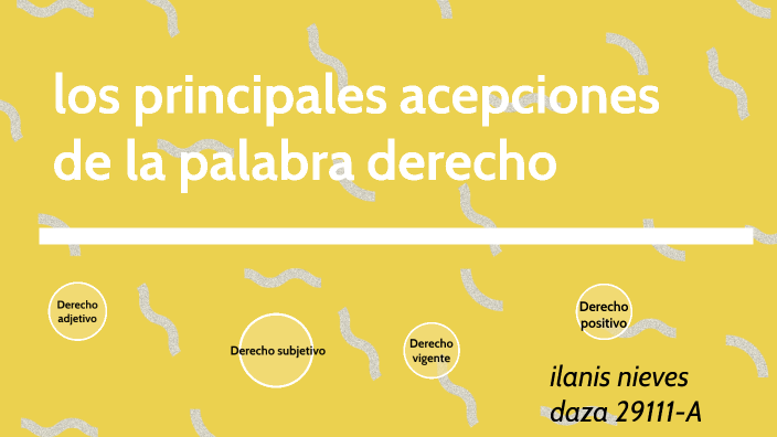 Principales Acepciones De La Palabra Derecho prezi.com