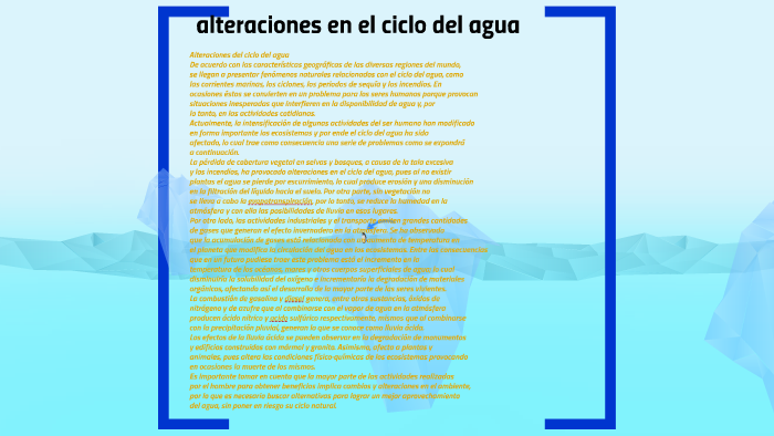 alteraciones en el ciclo del agua by micaela villacis buitron on Prezi
