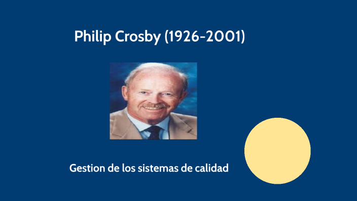 Philip Crosby (1926-2001) By Mitzi Kerith Pensado On Prezi