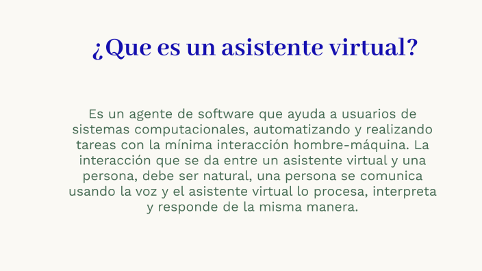 asistentes virtuales by samantha ossa on Prezi