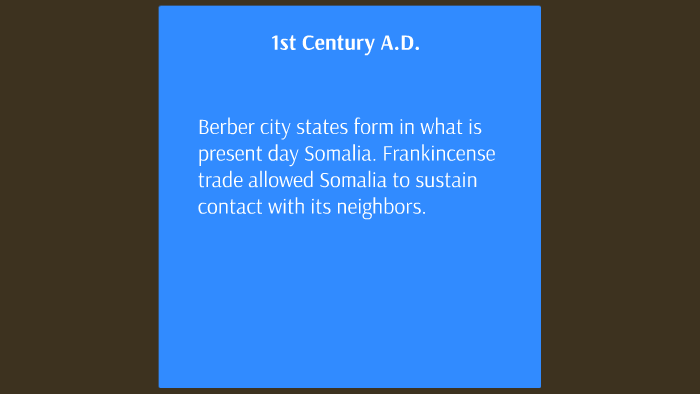 Somalia Timeline by on Prezi