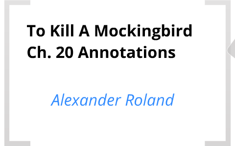 summary of chapter 20 in to kill a mockingbird