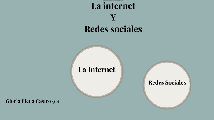 La Internet y las Redes Sociales by gloria elena castro on Prezi