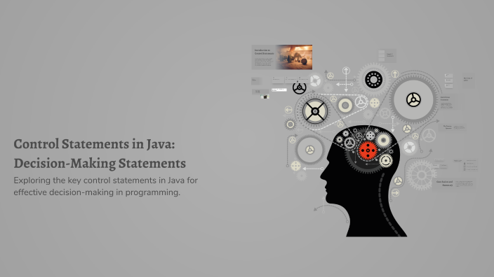 Control Statements in Java: Decision-Making Statements by hamno mahdy ...