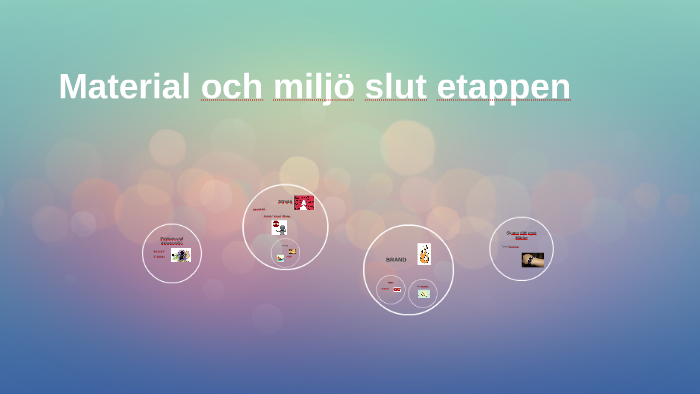 material och miljö material och miljö