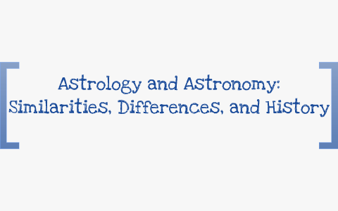 what is the difference between astronomy and astrology