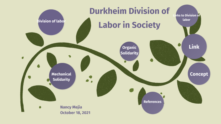 Durkheim Division of Labor by Nancy Mejia on Prezi