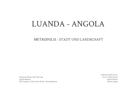 Luanda Angola By Matt Engel