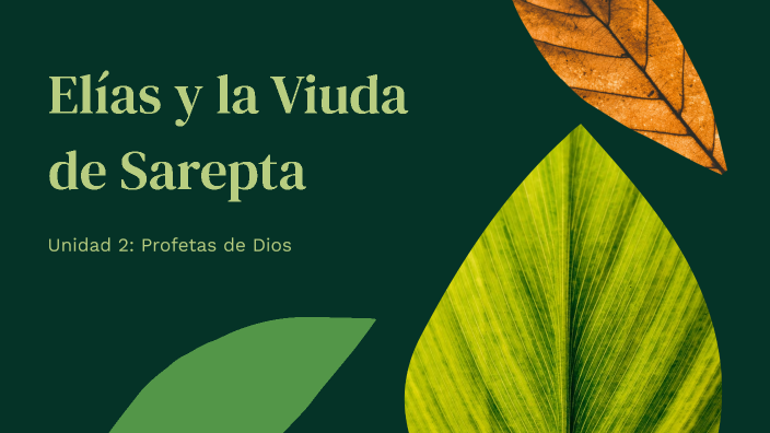 Elias Y La Viuda De Sarepta By Hector Rivas-coto On Prezi