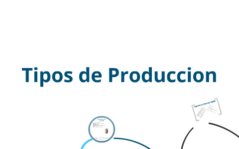 Tipos de Produccion by Mauro Castrillon Londoño
