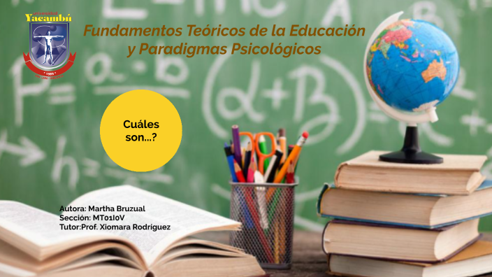 Fundamentos teóricos de la educación by Martha Bruzual on Prezi
